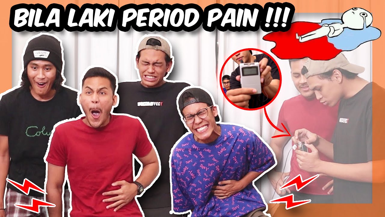 LELAKI TRY RASA PERIOD PAIN !!! w/ Muhsin Yusni & Bros *Baru ku Faham Peritnya~ berpeluh-peluh*