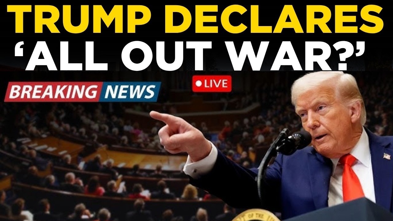 Trump Live | Donald Trump Makes Chilling 'All Out War..' Announcement | Trump Speech | White House