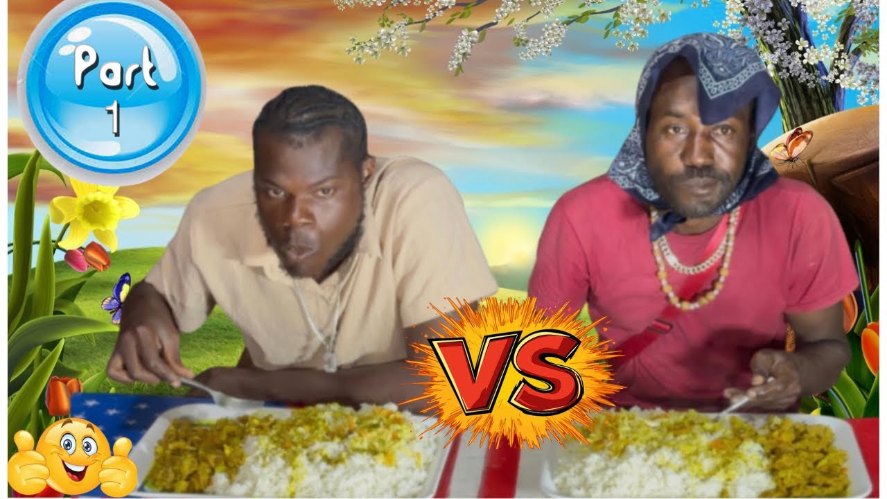 Curry goat 🐐 & white rice challenge- fly bat 🦇 vs scotch bonnet 