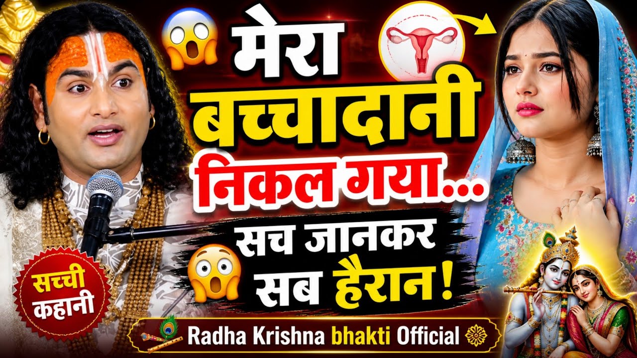 मेरा बच्चादानी निकल गया है गुरुजी हैरान | RADHA Krishna Prashnotari | aniruddhacharya ji
