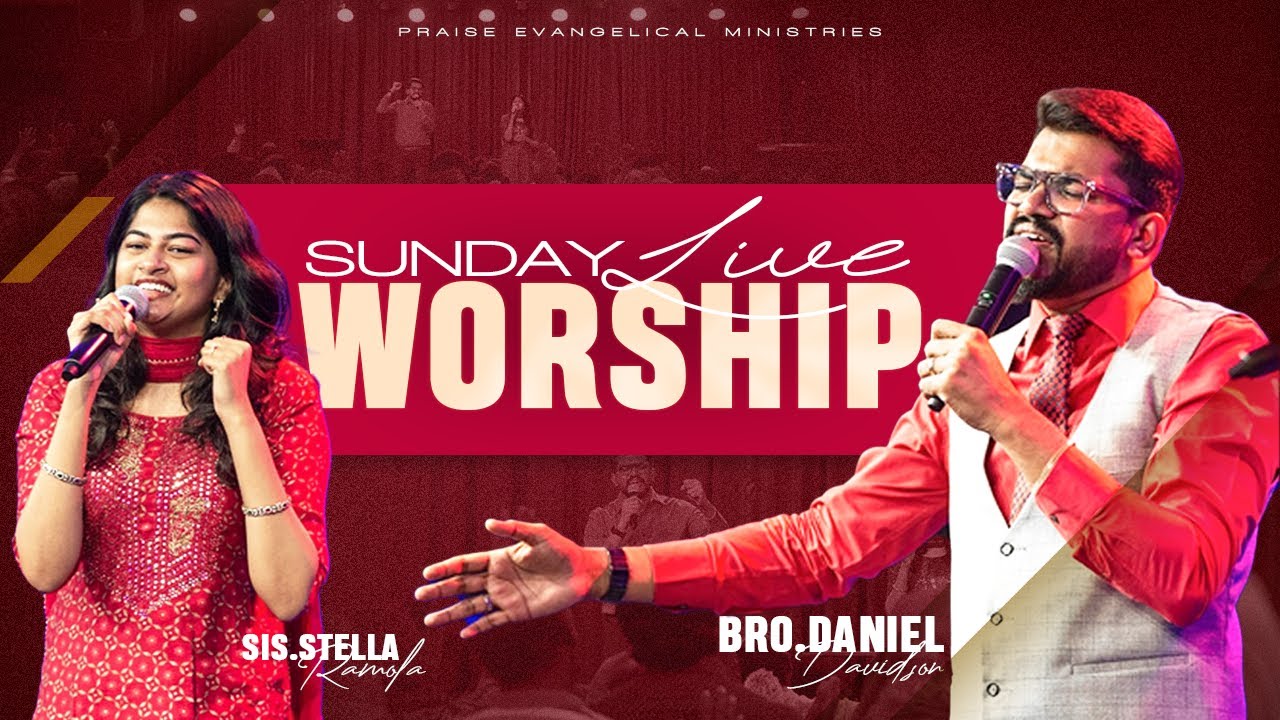 Live Tamil Worship | Bro. Daniel Davidson & Stella Ramola | Sunday Service