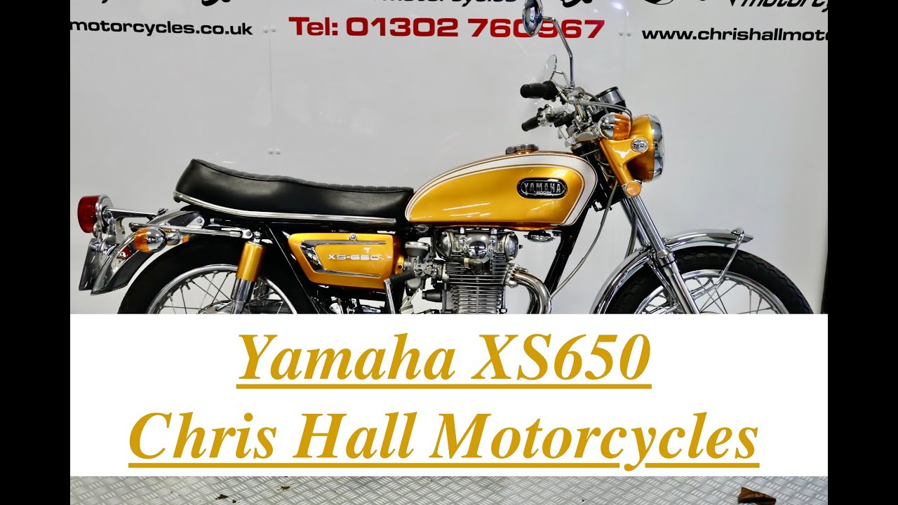 Yamaha XS650 1971 года @chrishallmotorcycles #мотоциклы #yamaha #классическиймотоцикл