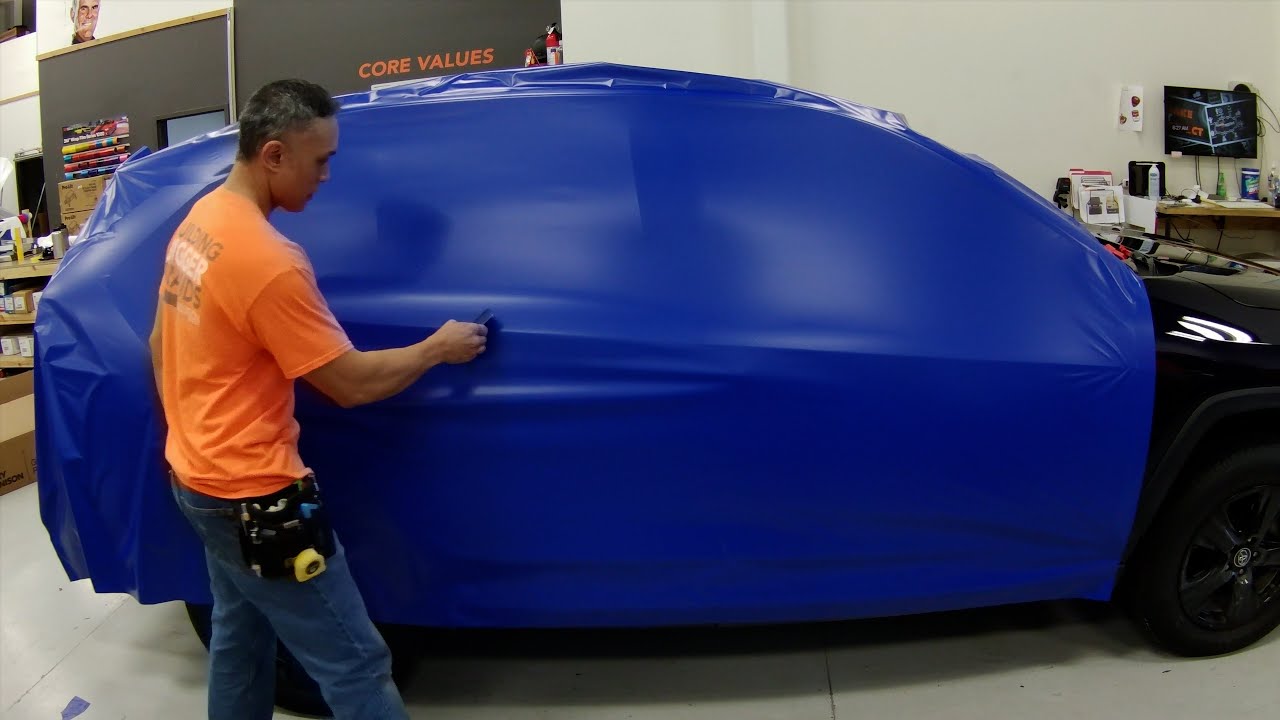 Vinyl Wrapping a RAV 4 Side In One Sheet of Vinyl - How To
