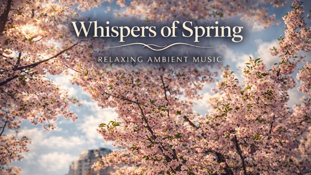 Whispers of Spring 🌿 Relaxing Music | Calm Piano, Blooming Flowers & Nature Ambience