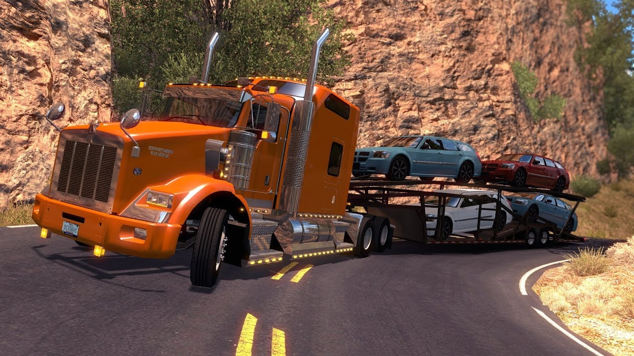 Espinazo del Diablo, Durango | Mapa México | Kenworth T800 | Transportando coches
