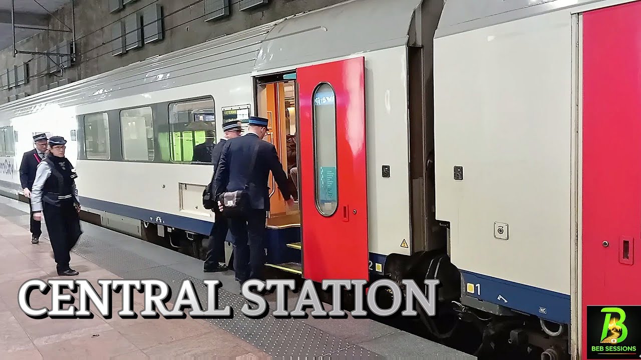 Train Ambience at Antwerp Central Station SESSION –Arrival and Departure-HD