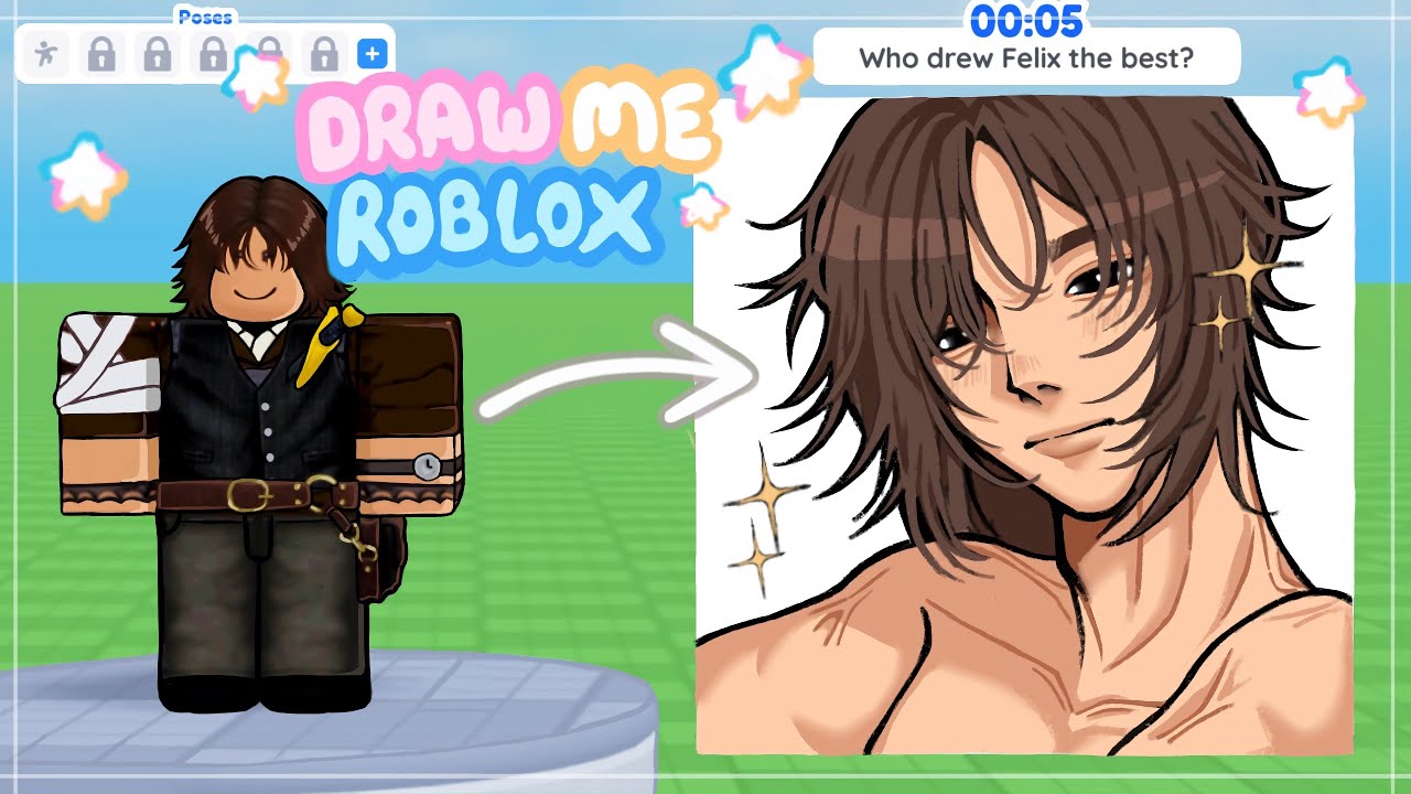 Рисуем аватары людей в DRAW ME pt.6 | ROBLOX |