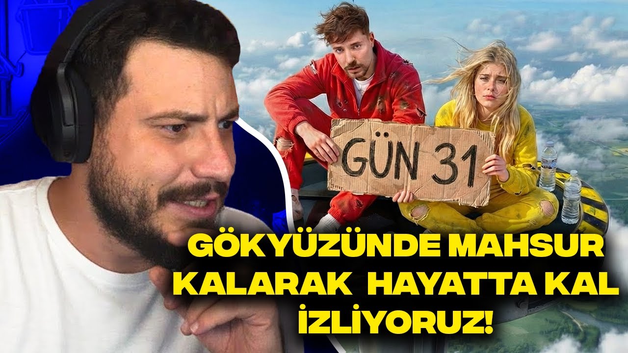 MRBEAST GÖKYÜZÜNDE MAHSUR KALARAK 30 GÜN HAYATTA KAL 250.000 DOLAR KAZAN İZLİYORUZ!