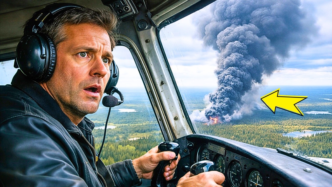 Pilotul a văzut FUM la 100 km de oameni&hellip; Dar c&acirc;nd a cobor&acirc;t, a rămas MUT