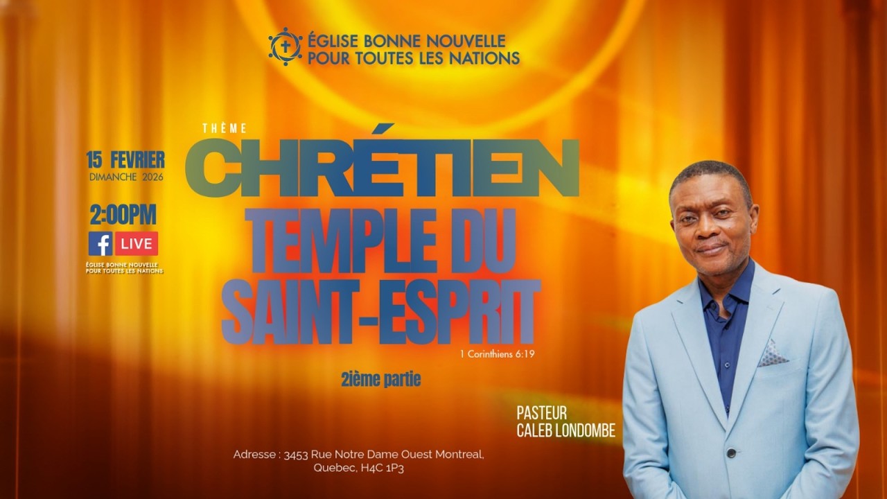 CHRÉTIEN, TEMPLE DU SAINT-ESPRIT SUITE/ 1 CORINTHIENS 6:19