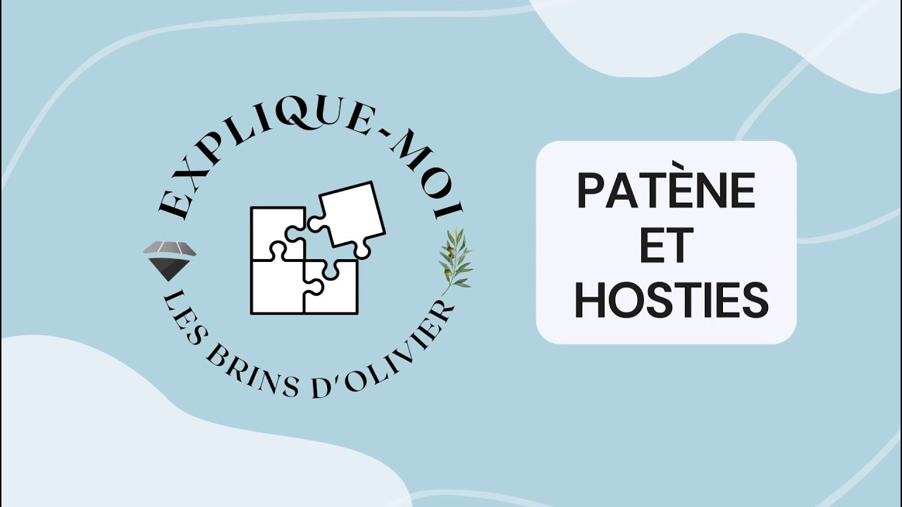 Explique-moi la patène et les hosties qui servent pour dire la messe (grandes et petites hosties)