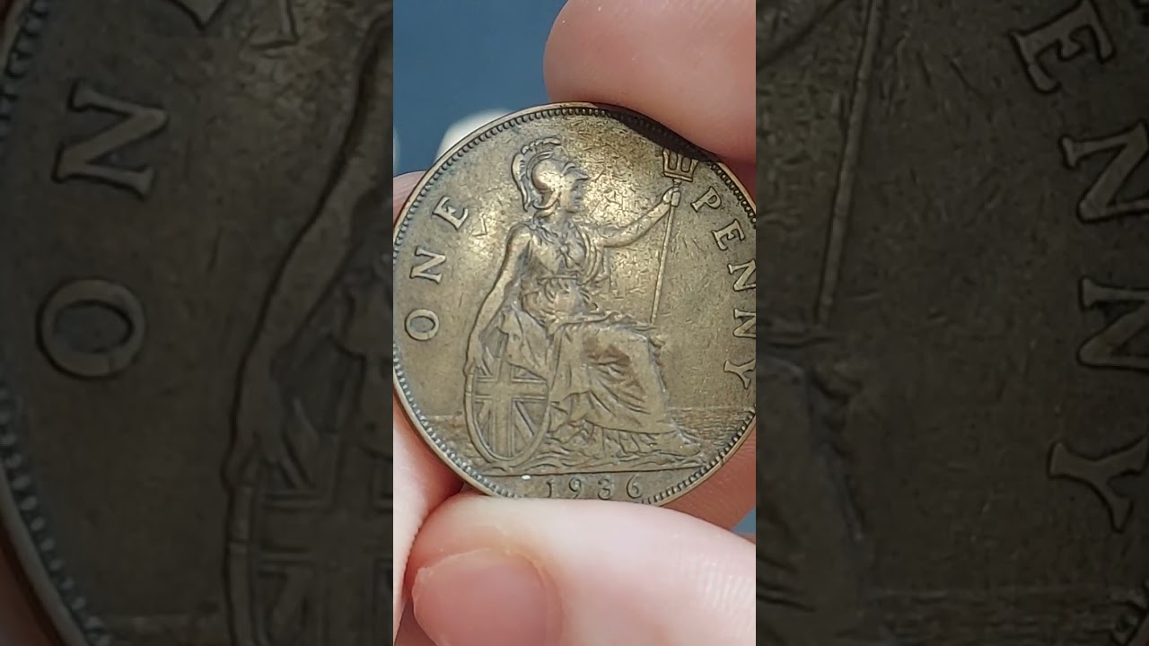 UK 1936 ONE PENNY COIN George V