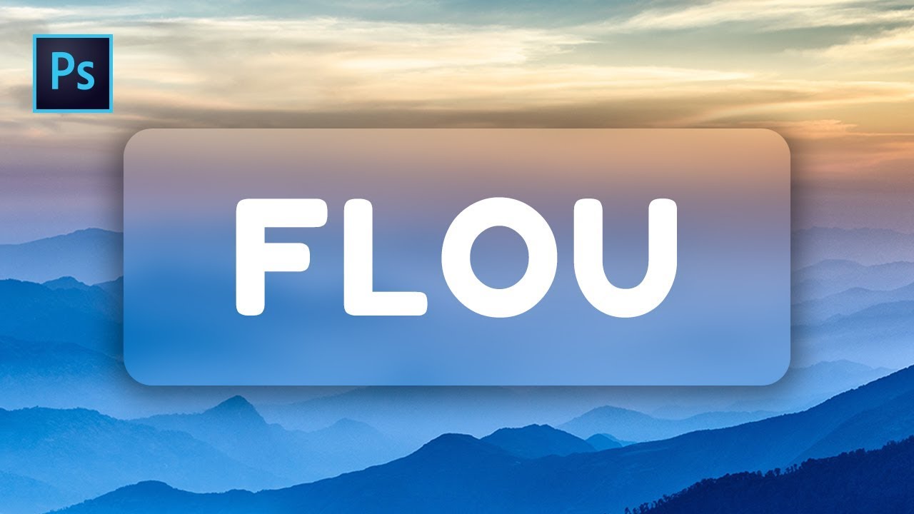 [Photoshop] : Créer une forme qui floute l'arrière-plan !