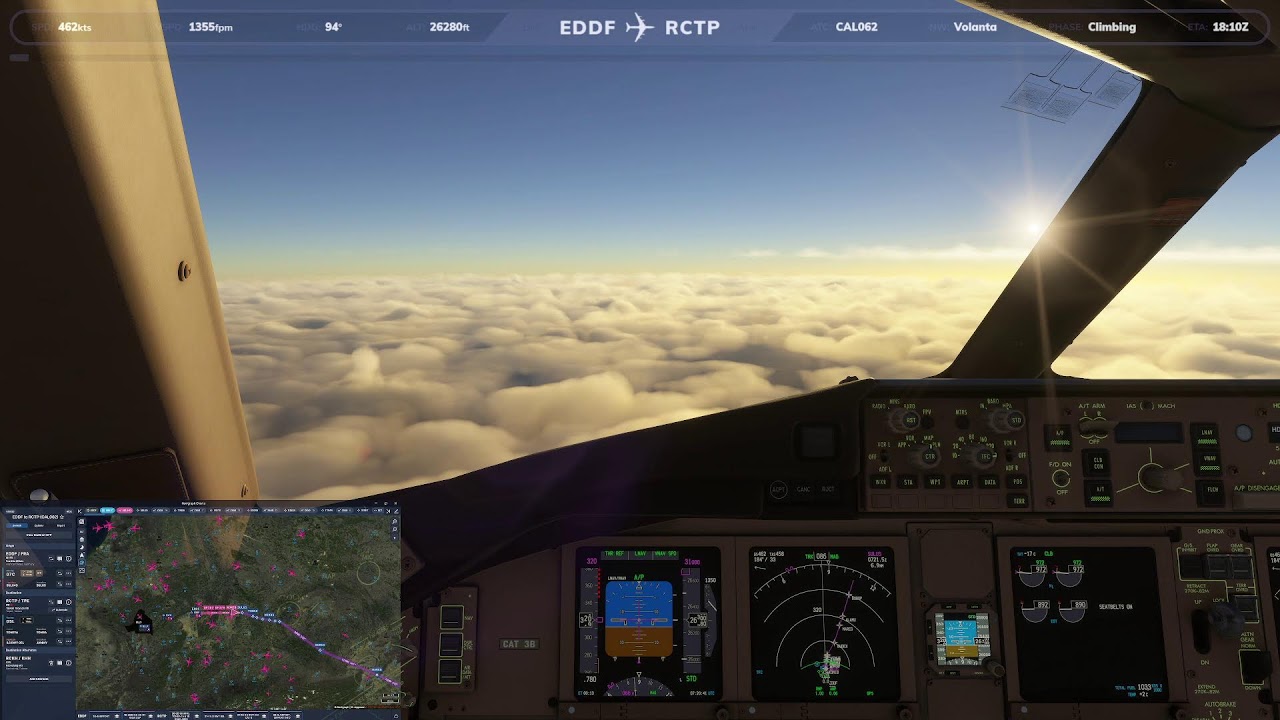 [MSFS2024]CAL062/CAL0062 | EDDF-RCTP (Frankfurt-Taipei) VCAL 周末法蘭克福回程 Departure