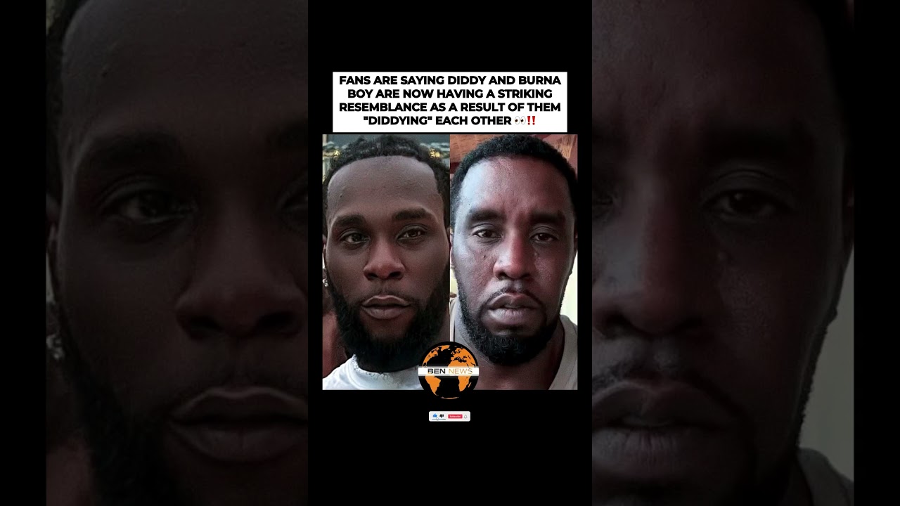 Social Media Claim Diddy & Burna Boy Are Starting to Look Alike! 😳‼️ #Diddy #shorts