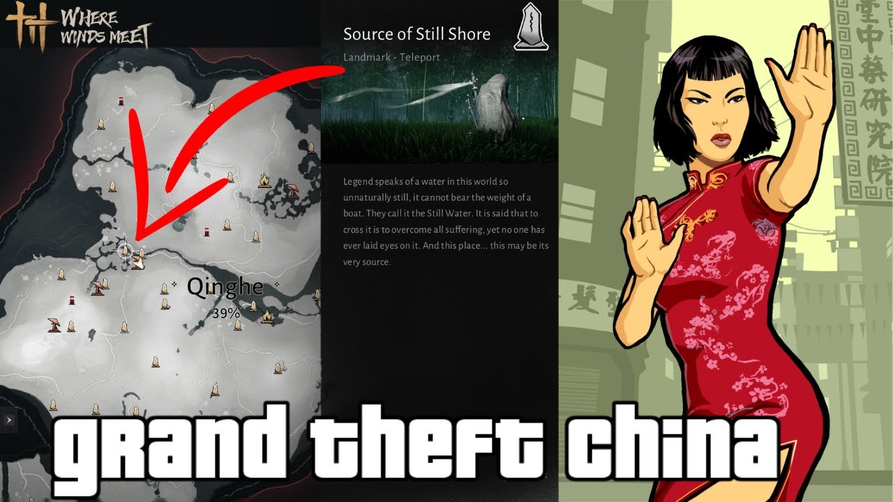 How to find Still Shore Boundry Stone in Qinghe (Where Winds Meet)