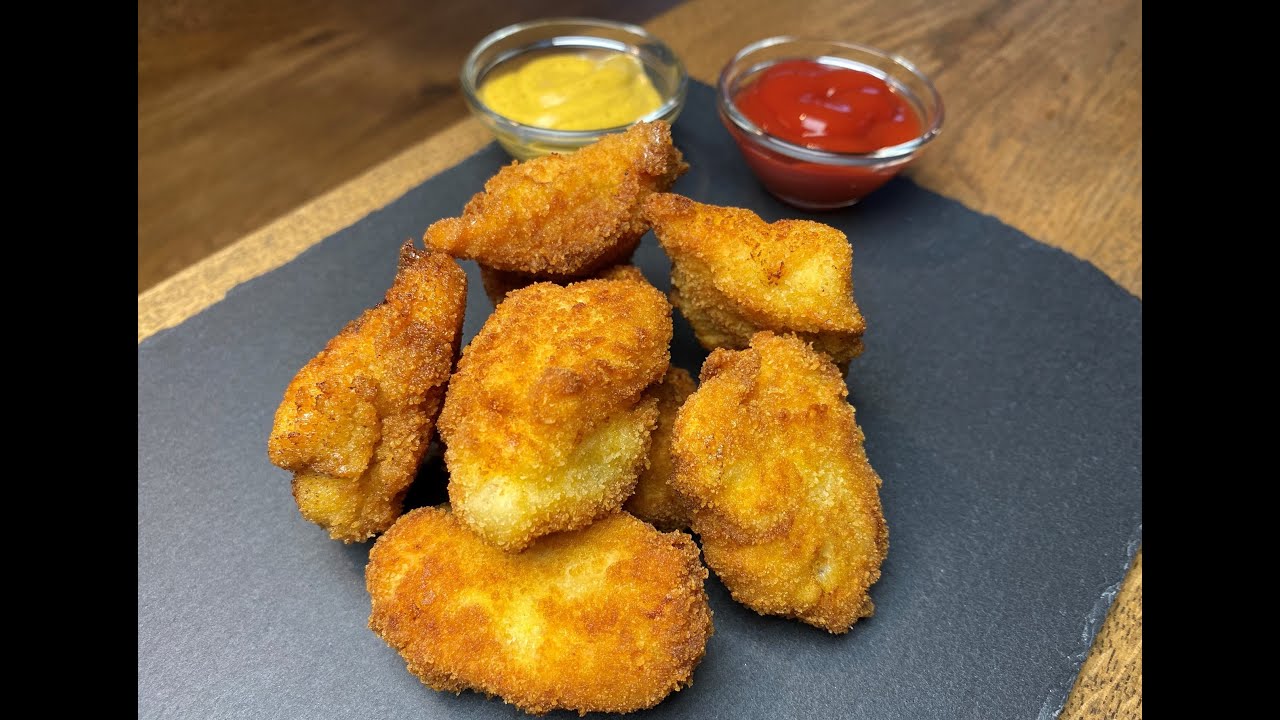 Homemade Chicken Nuggets/Popcorn din pui