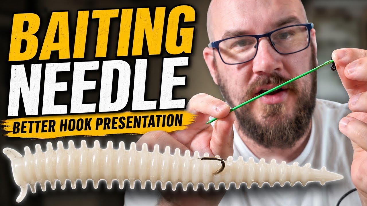 Improved small hook lure presentation with a baiting needle