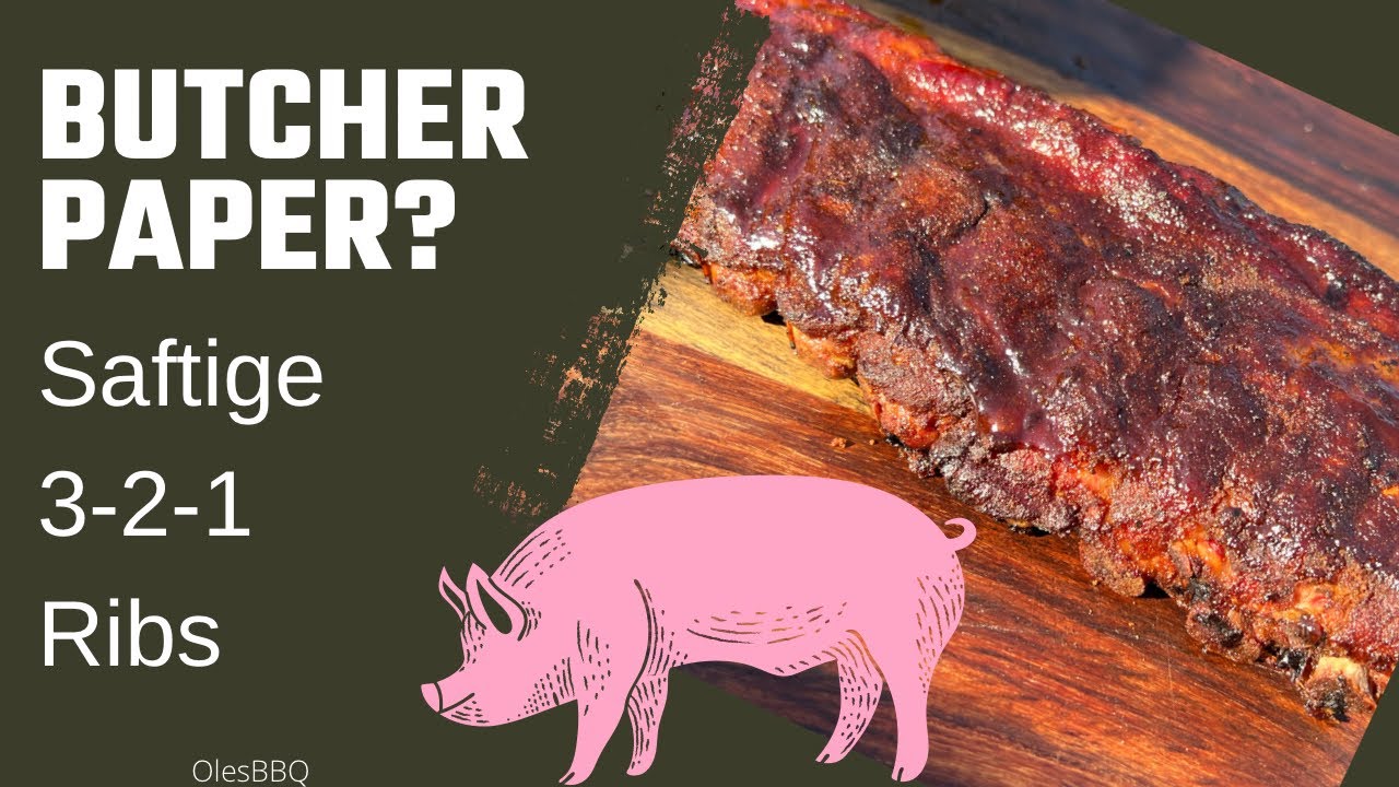 Butcher Paper? 3-2-1 Baby Back Ribs / saftige Rippen vom Smoker / BBQ Klassiker Spareribs / Rezept