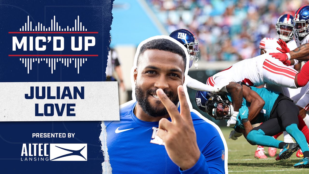 Julian Love MIC'D UP vs. Jaguars 🗣 