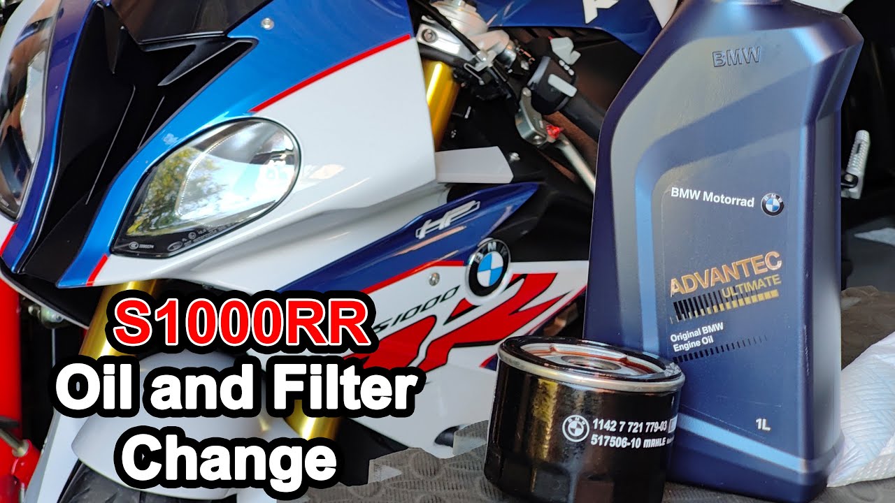 BMW S1000RR Engine Oil and Filter Change