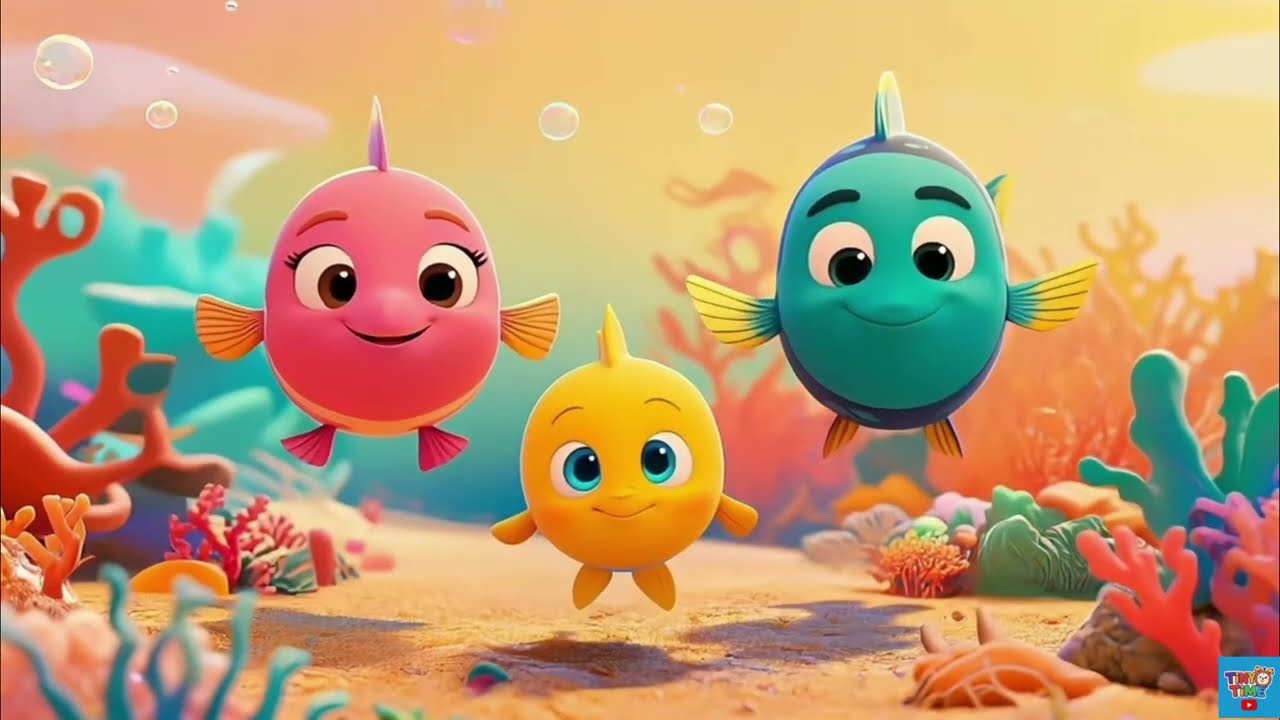 “Fish Family Song 🐠 Swish Swish Wiggle & Giggle | Cute Ocean Dance Rhyme for Kids” | Kids Learning |