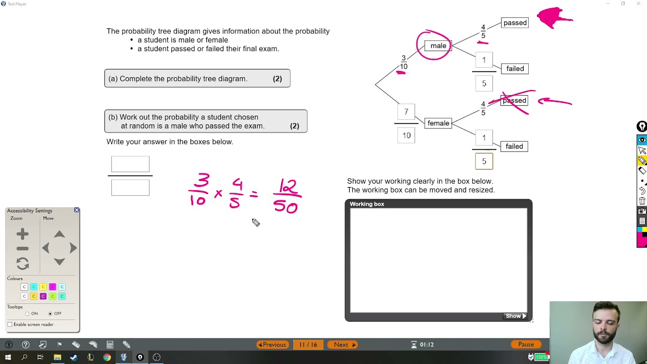Functional Skills Maths Exam Solution - Level 2 Past Test 1 - Question 11