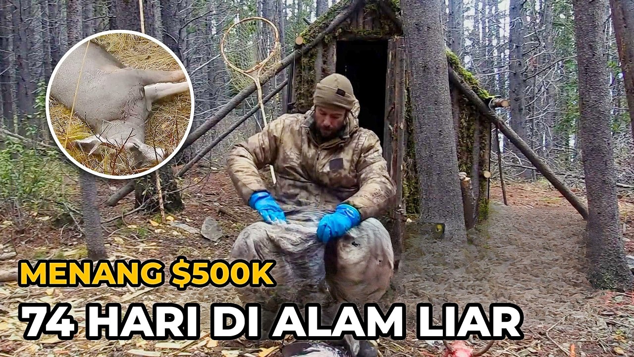 Pria Bertahan 74 Hari di Alam Liar Berburu Rusa dan Menang 500 Ribu Dolar | Nafas Liar