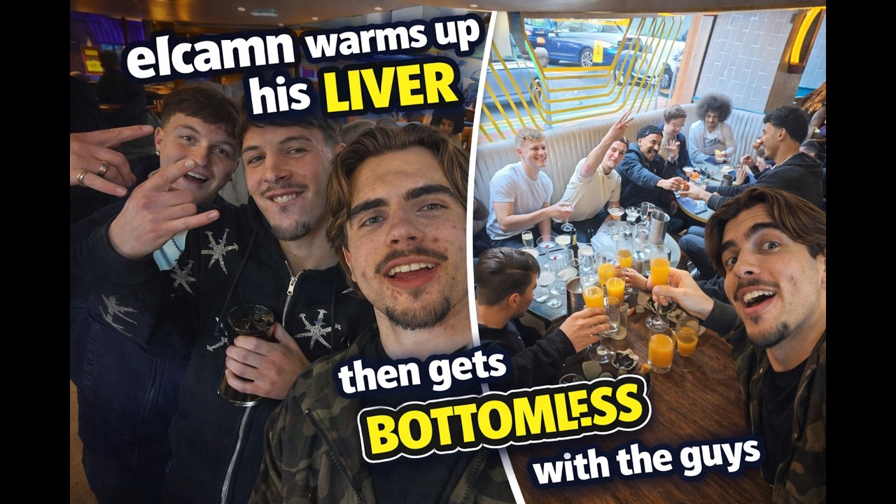 elcamn warms up his liver then gets bottomless with the guys