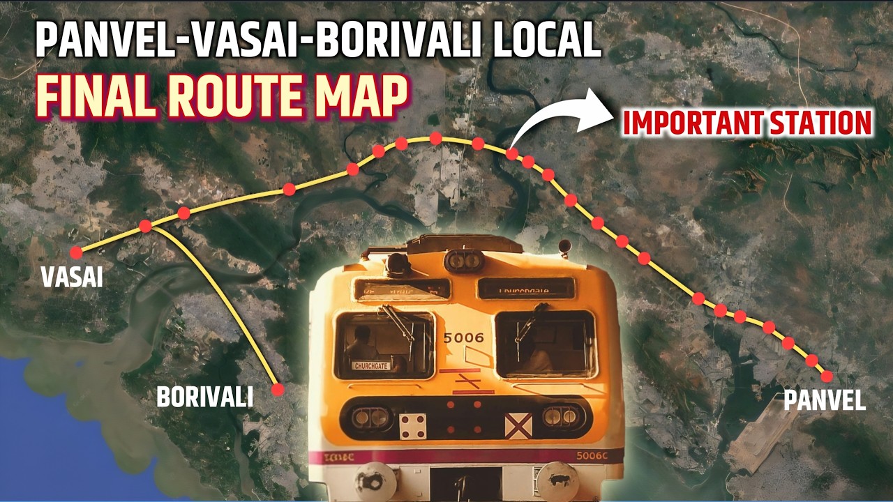 Panvel - Vasai - Borivali Local Corridor Final Route Map: Which is the Important Station?