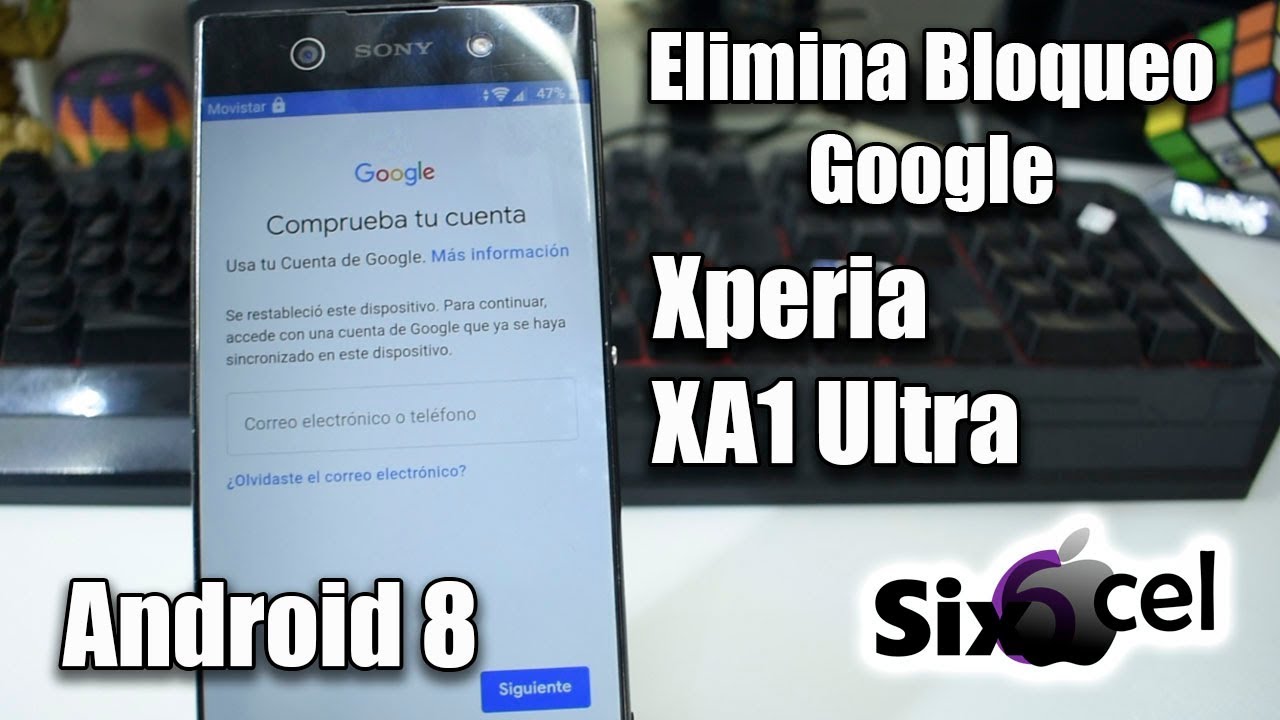 Elimina cuenta Google *Xperia XA1 Ultra* G3223 android 8