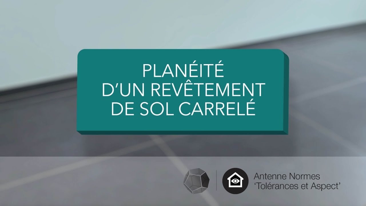 Contr&ocirc;le de la plan&eacute;it&eacute; d'un rev&ecirc;tement de sol carrel&eacute;