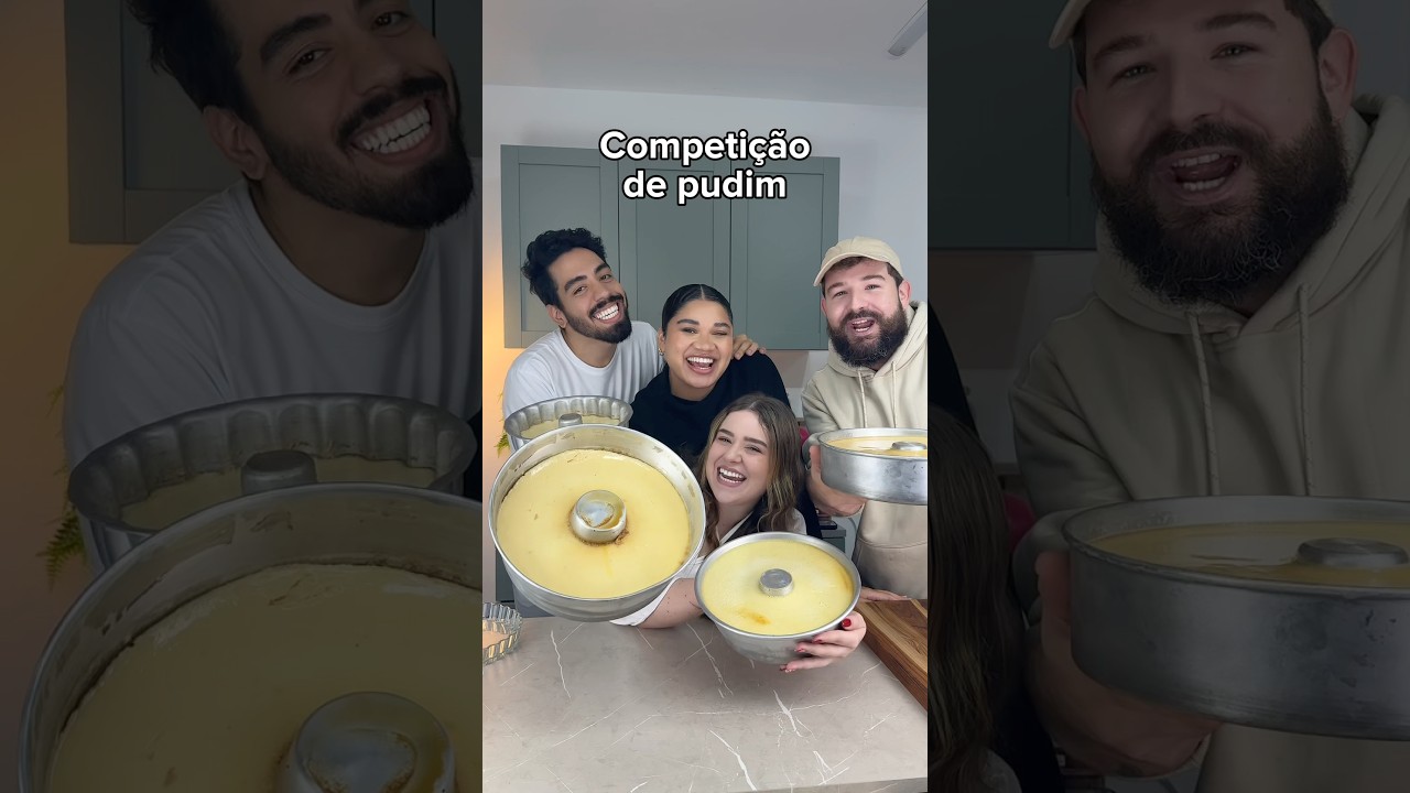 Competi&ccedil;&atilde;o de pudim, quem ganhou? ​⁠​⁠@Euluizfelipealves ​⁠​⁠​@ahconfeiteira ​⁠​@EloAlmeida88