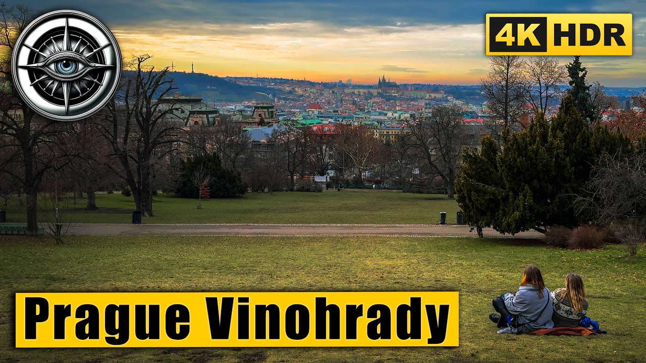 Prague Vinohrady Walking Tour 🇨🇿 Czech Republic 4K HDR ASMR