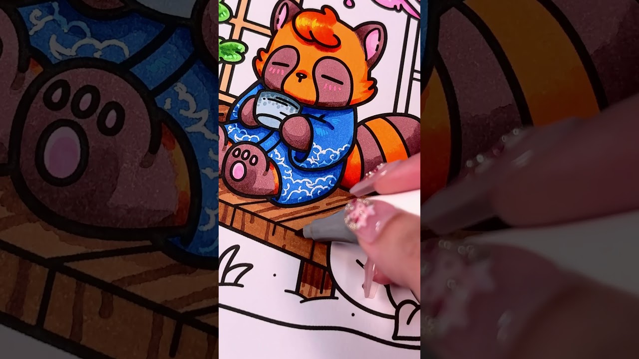 🌳🍵 Bonsai Porch | Cozy Japan Coloring Book by Jade Summer