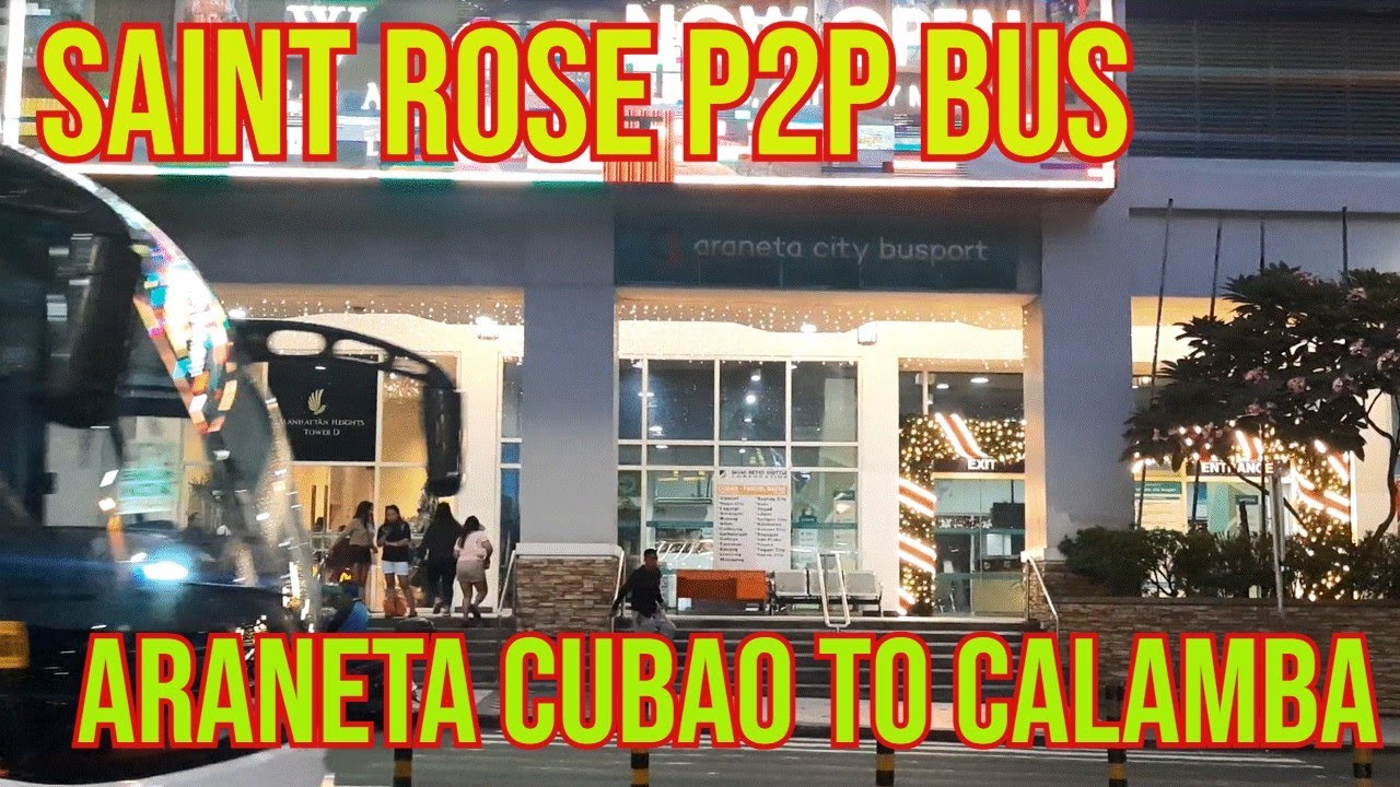 НОВЫЙ МАРШРУТ АВТОБУСА SAINT ROSE P2P ОТ ЦЕНТРА АРАНЕТА, ИЗ КУБАО В КАЛАМБУ