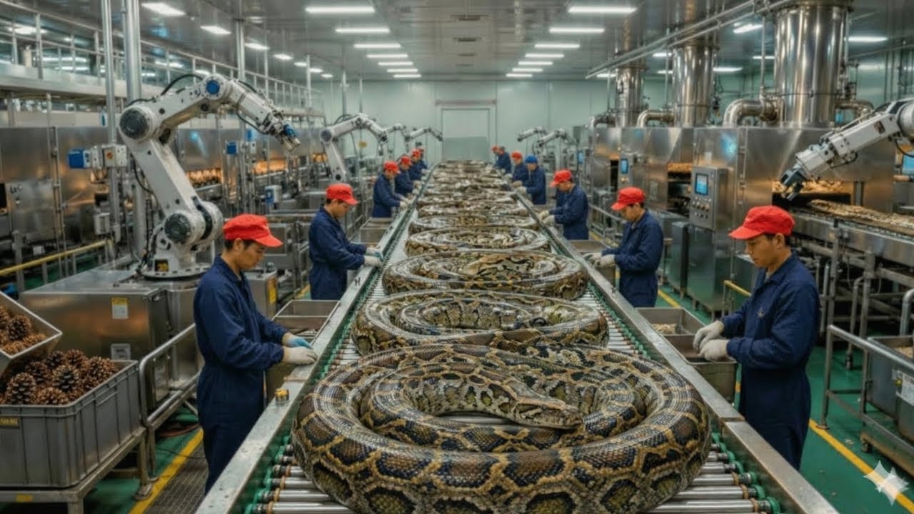 Inside the Modern Snake Leather Factory: From Wild Snake to Luxury Handbag (Full Process)