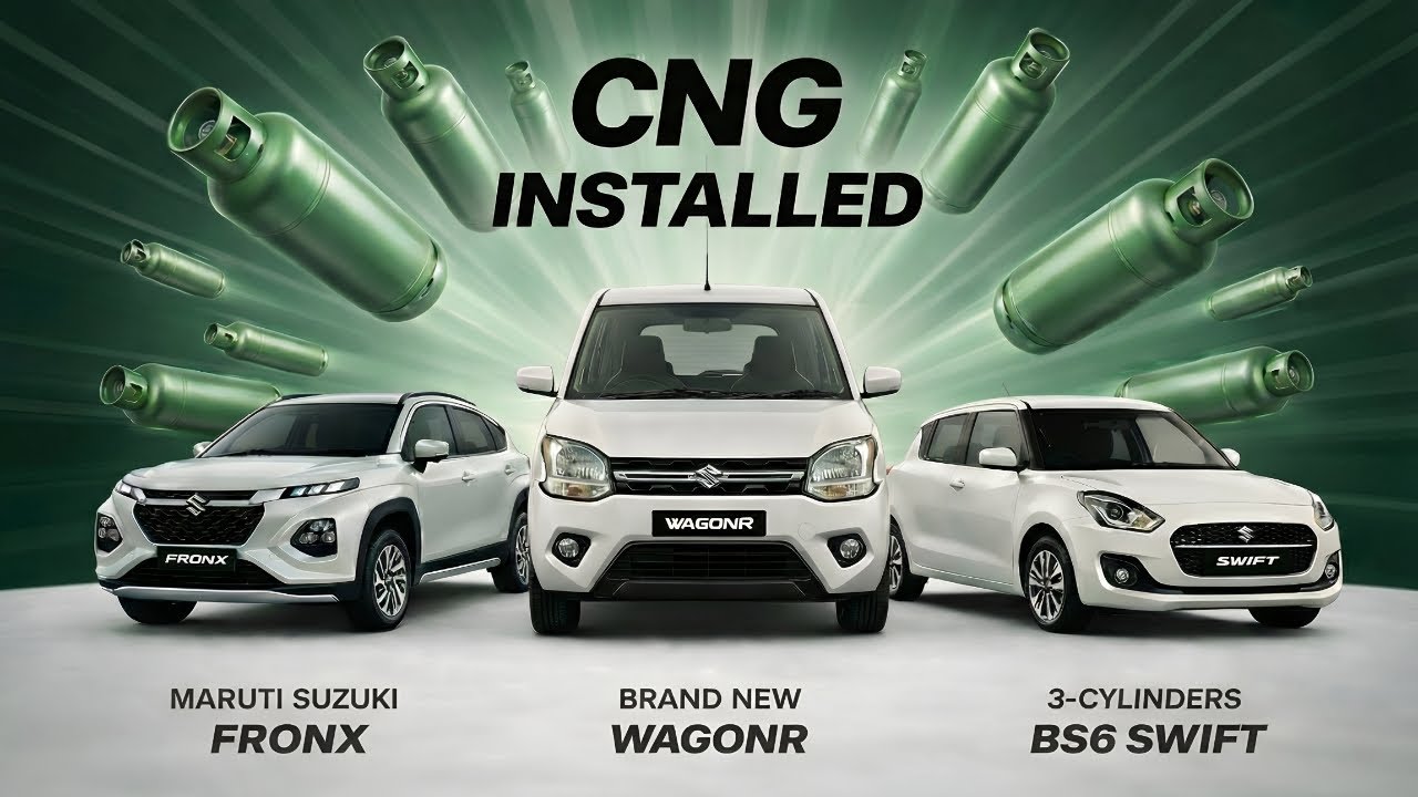 Brand New WagonR, Fronx & BS6 Swift में CNG Installed | Real Engine Bay & Wiring