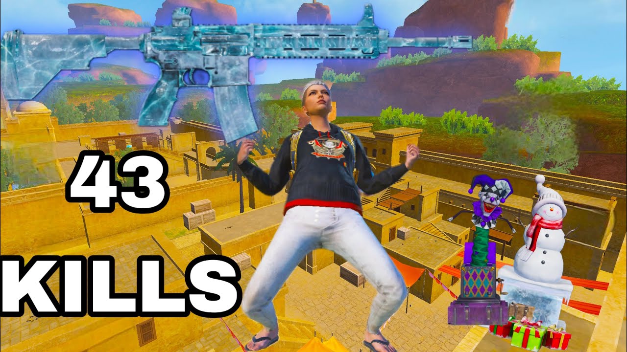 1 match 43 KILLS 🙀🥵 FULL RUSH GAMEPLAY BGMI 