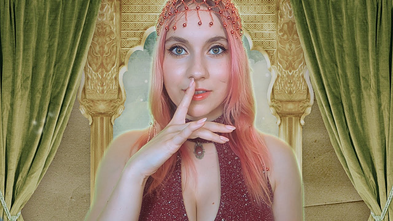ASMR Ear CLEANING & Massage by a SERVING GIRL, caring Help your Majesty FALL ASLEEP - Strong Accent