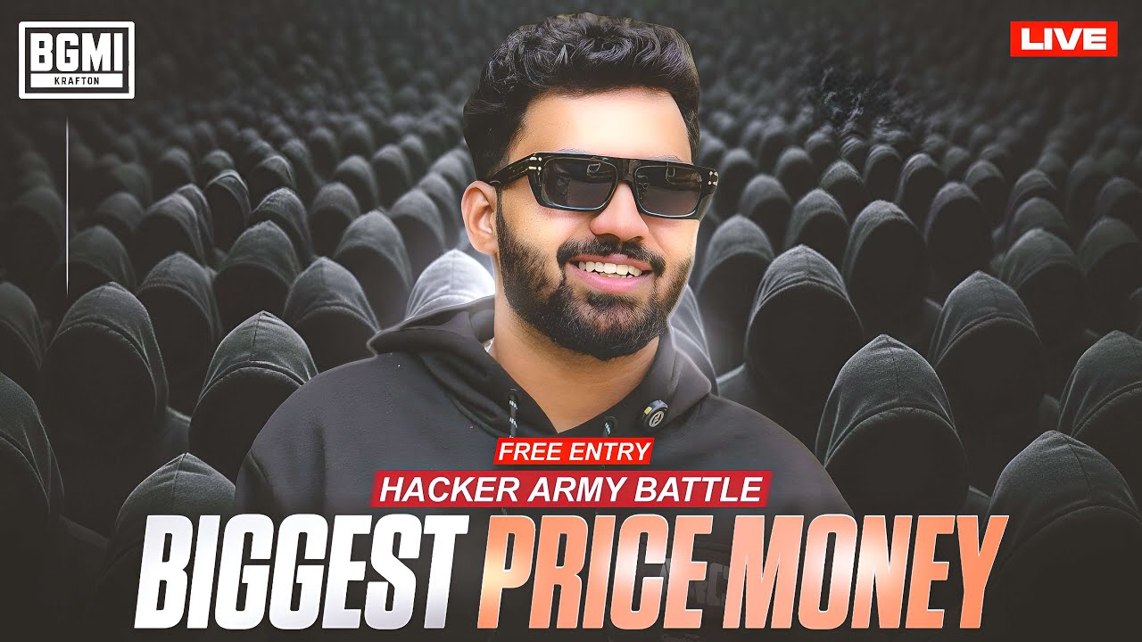 HACKER ARMY BATTLE 🔥BIG PRICE MONEY ROOM MATCHS🔥FREE ENTRY | BGMI LIVE KANNADA