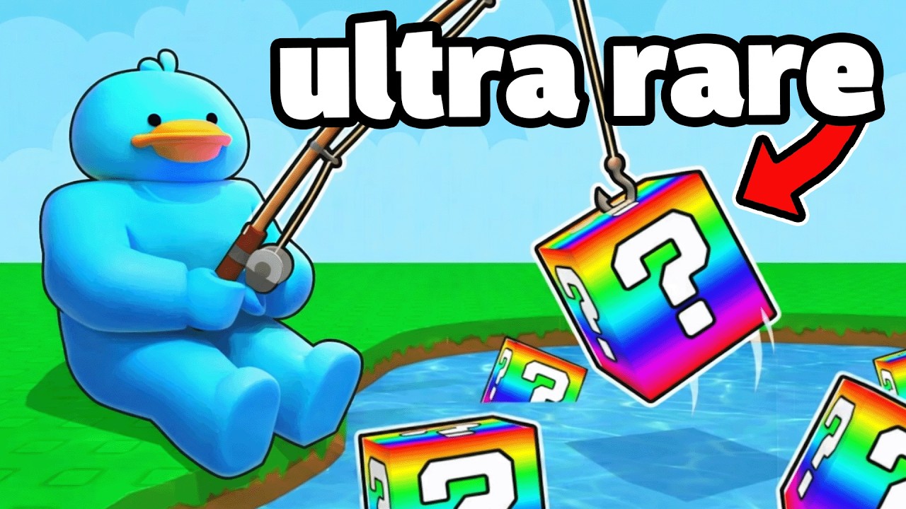 i fished the RAREST LUCKY BLOCK...