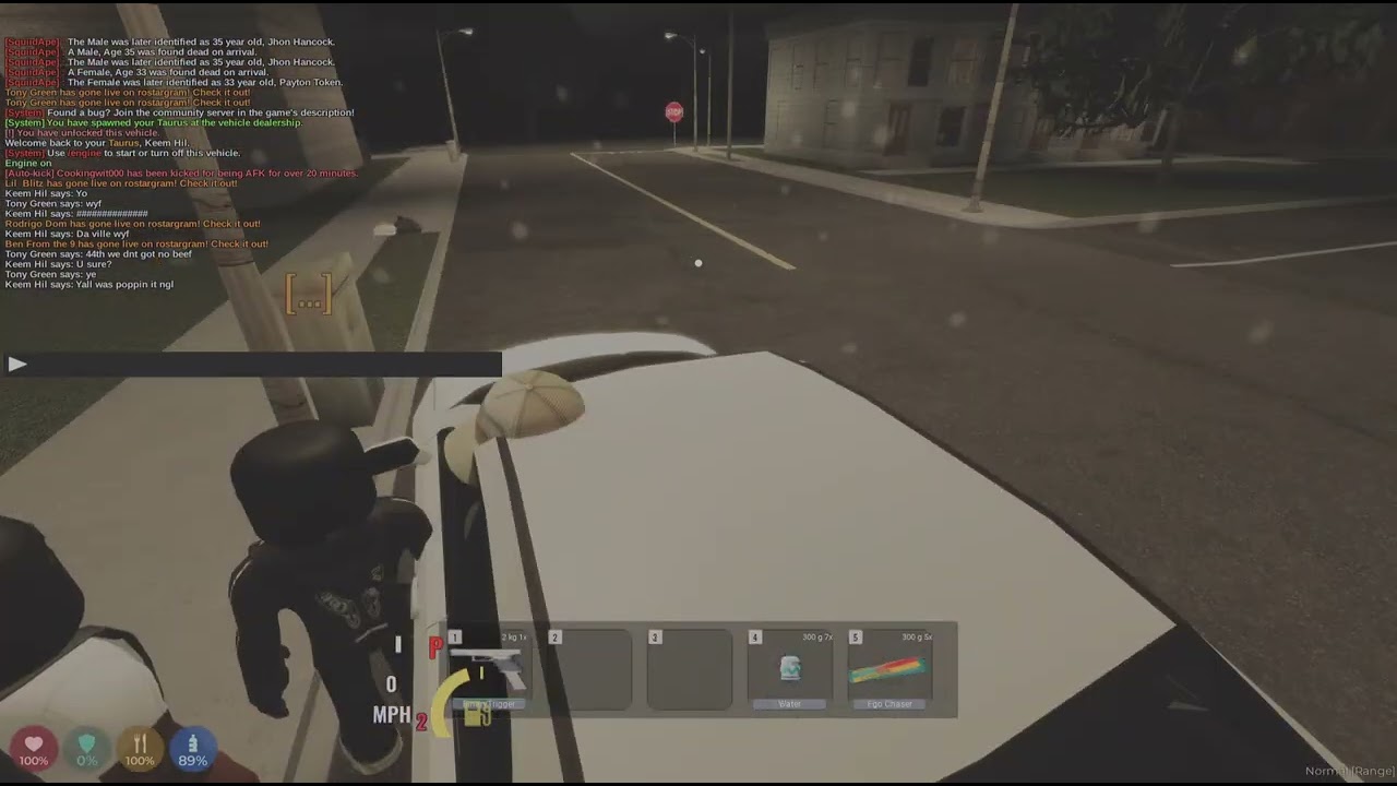 Shortyville would run into thf in traffic and thf would end up upping pole aiming at shortyville car