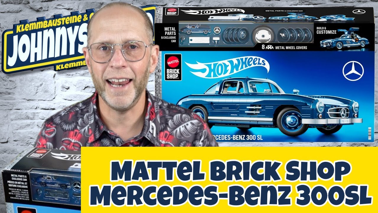 Verleiht Flügel? Mattel Brick Shop Mercedes Benz 300SL Hot Wheels HWW25