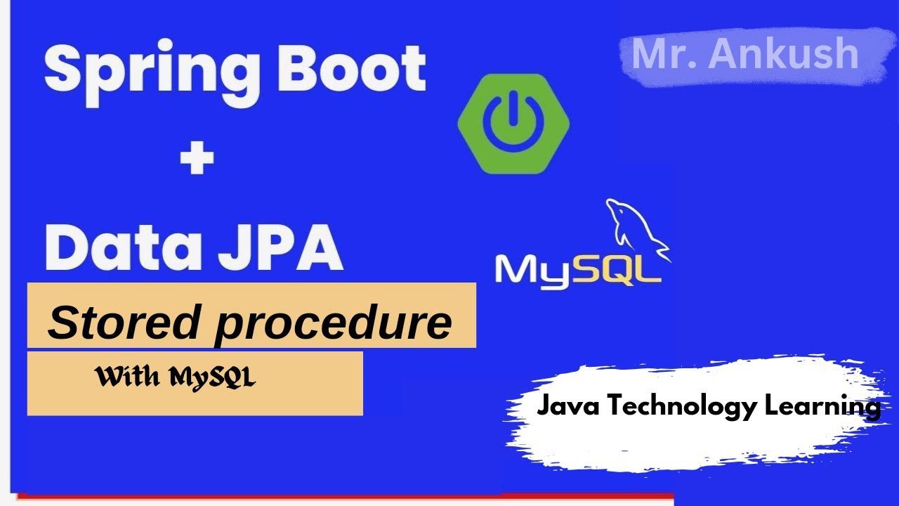 Stored procedure in spring boot or how to call stored procedure ?