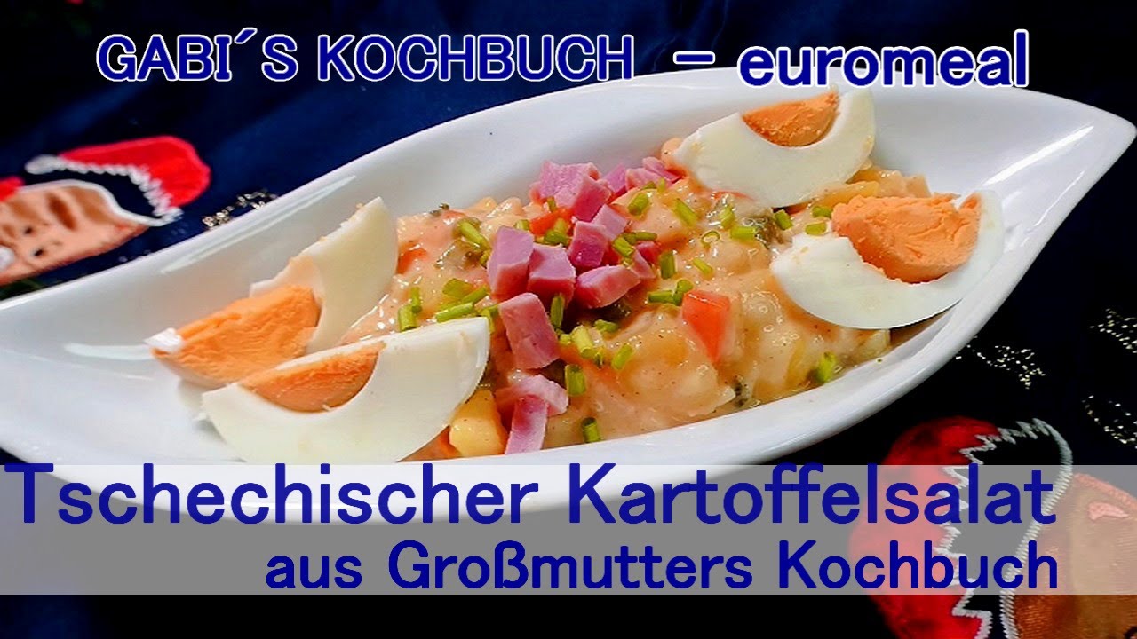 TSCHECHISCHER KARTOFFELSALAT - herzhafter Mayonnaise Salat aus Omas Kochbuch
