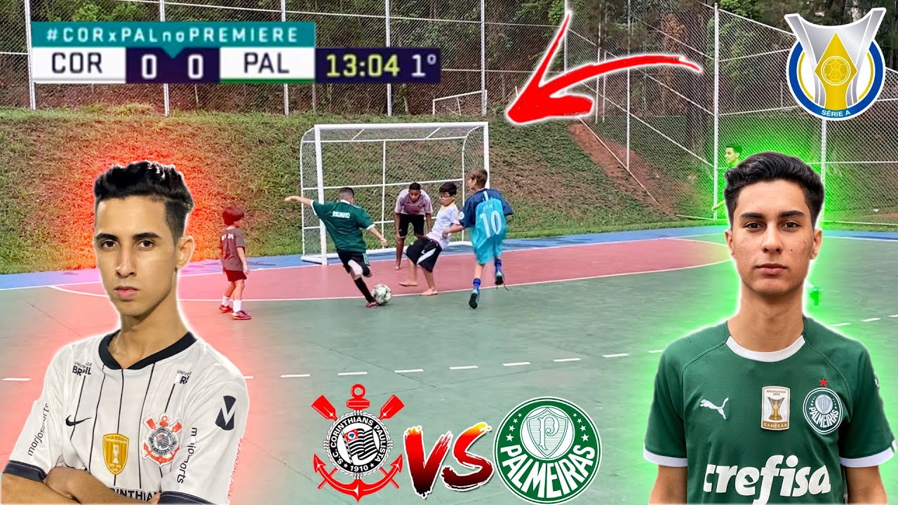 CAMPEONATO BRASILEIRO CORINTHIANS vs PALMEIRAS JOGO 5 vs 5 DESAFIOS DE FUTEBOL #03 ‹ Rikinho ›