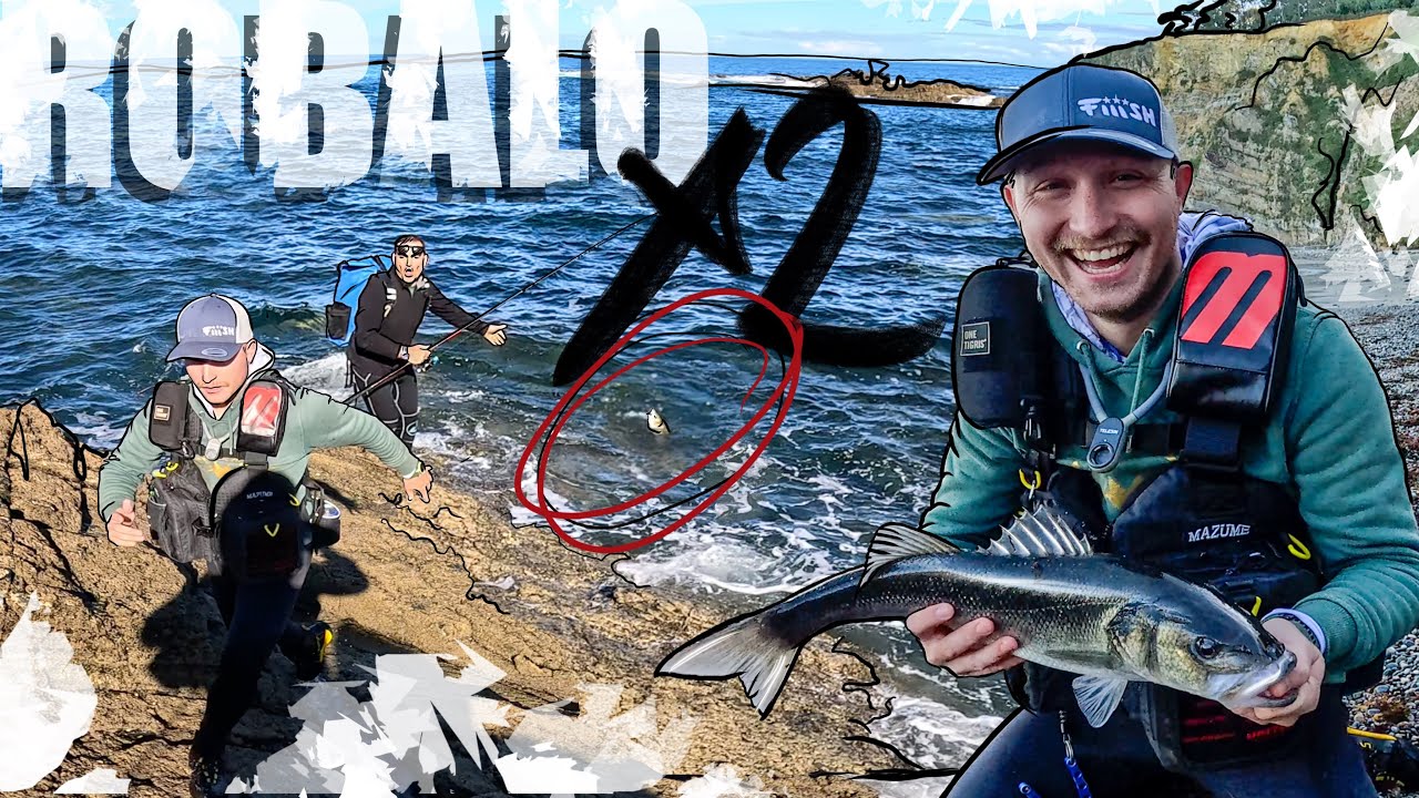 DOS ROBALOS y una ¿SERVIOLA? A LA FUGA en un DIA de PESCA con AMIGOS