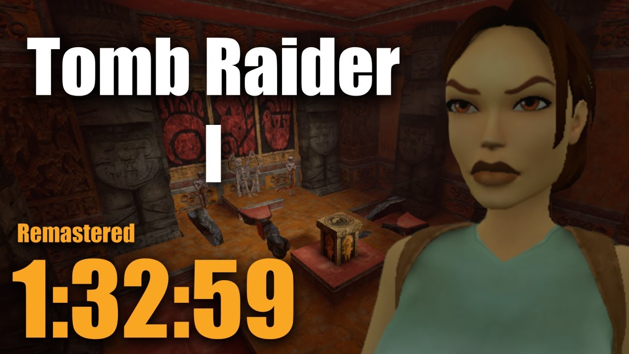 Tomb Raider 1 Remastered Any% Glitchless Speedrun - 1:32:59