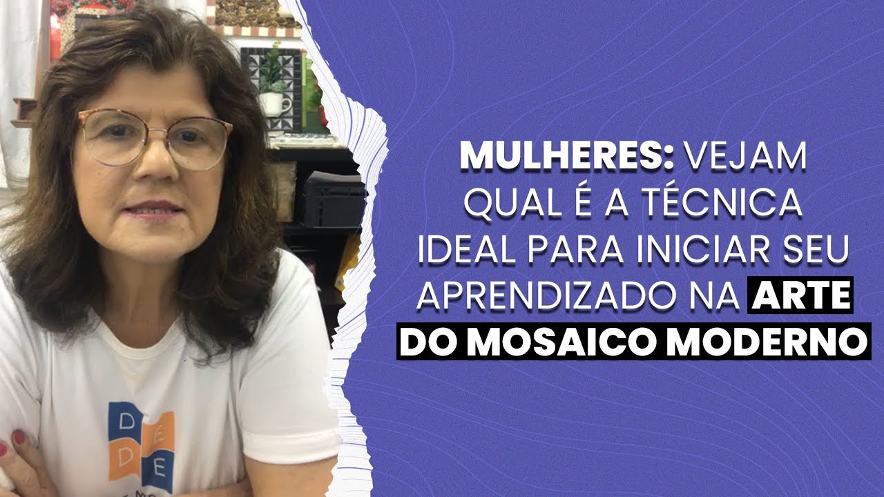 UMA T&Eacute;CNICA IDEAL PARA COME&Ccedil;AR A APRENDER MOSAICO MODERNO | Denise Mosaicos